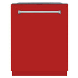 ZLINE 24" Monument Series 3rd Rack Top Touch Control Dishwasher with Stainless Steel Tub, 45dBa (DWMT-24) [Color: Red Gloss] - (DWMTRG24)