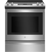 GE(R) 30" Slide-In Electric Convection Range with No Preheat Air Fry - (JS760SPSS)