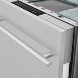 ZLINE 18 in. Compact Top Control Dishwasher with Stainless Steel Tub and Modern Style Handle, 52 dBa (DW-18) [Color: DuraSnow Stainless Steel] - (DWSN18)