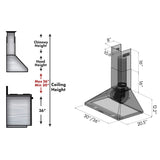 ZLINE Convertible Vent Wall Mount Range Hood in Stainless Steel (KF1) - (KF136)