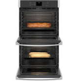 GE(R) 30" Smart Built-In Self-Clean Double Wall Oven with Never-Scrub Racks - (JTD3000SNSS)