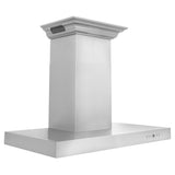 ZLINE Wall Mount Range Hood In Stainless Steel With Built-In ZLINE CrownSound Bluetooth Speakers (KECRN-BT) - (KECRNBT36)