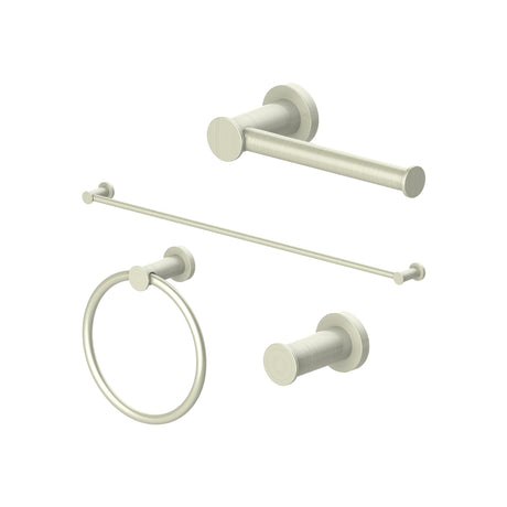 ZLINE Emerald Bay Bathroom Accessories Package with Towel Rail, Hook, Ring and Toilet Paper Holder with Color Options (4BP-EMBYACC) [Color: Polished Gold] - (4BPEMBYACCPG)