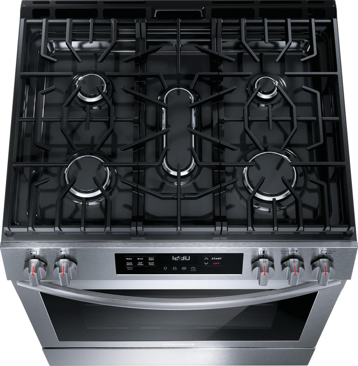 Frigidaire 30" Front Control Gas Range with Convection Bake - (FCFG3083AS)