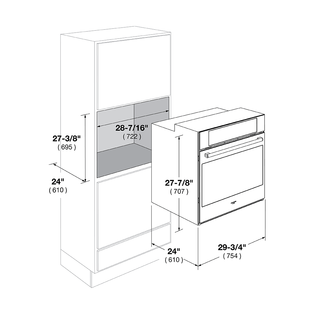 30" TOUCH CONTROL SINGLE OVEN - (F7SP30B1)