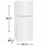 Frigidaire 11.6 Cu. Ft. Top Freezer Apartment-Size Refrigerator - (FFET1222UW)