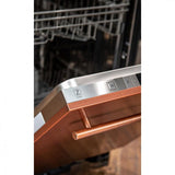 ZLINE 24 in. Top Control Dishwasher with Stainless Steel Tub and Modern Style Handle, 52dBa (DW-24) [Color: Copper] - (DWC24)