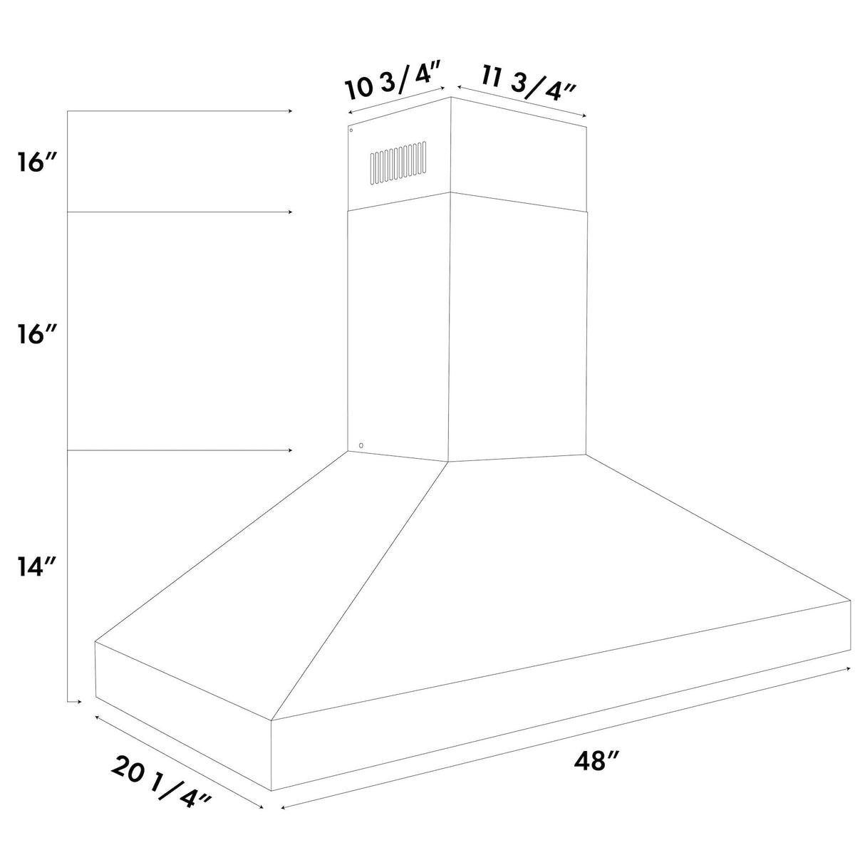 ZLINE Professional Convertible Vent Wall Mount Range Hood in Stainless Steel (597) - (59748)