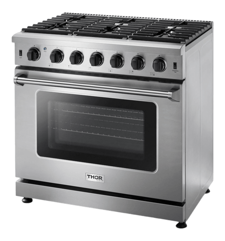 Thor Kitchen 36-inch Gas Range - Model Lrg3601u - (LRG3601U)