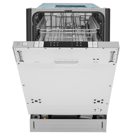 ZLINE 18 in. Compact Panel Ready Top Control Dishwasher with Stainless Steel Tub, 54dBa (DW7714-18) - (DW771418)