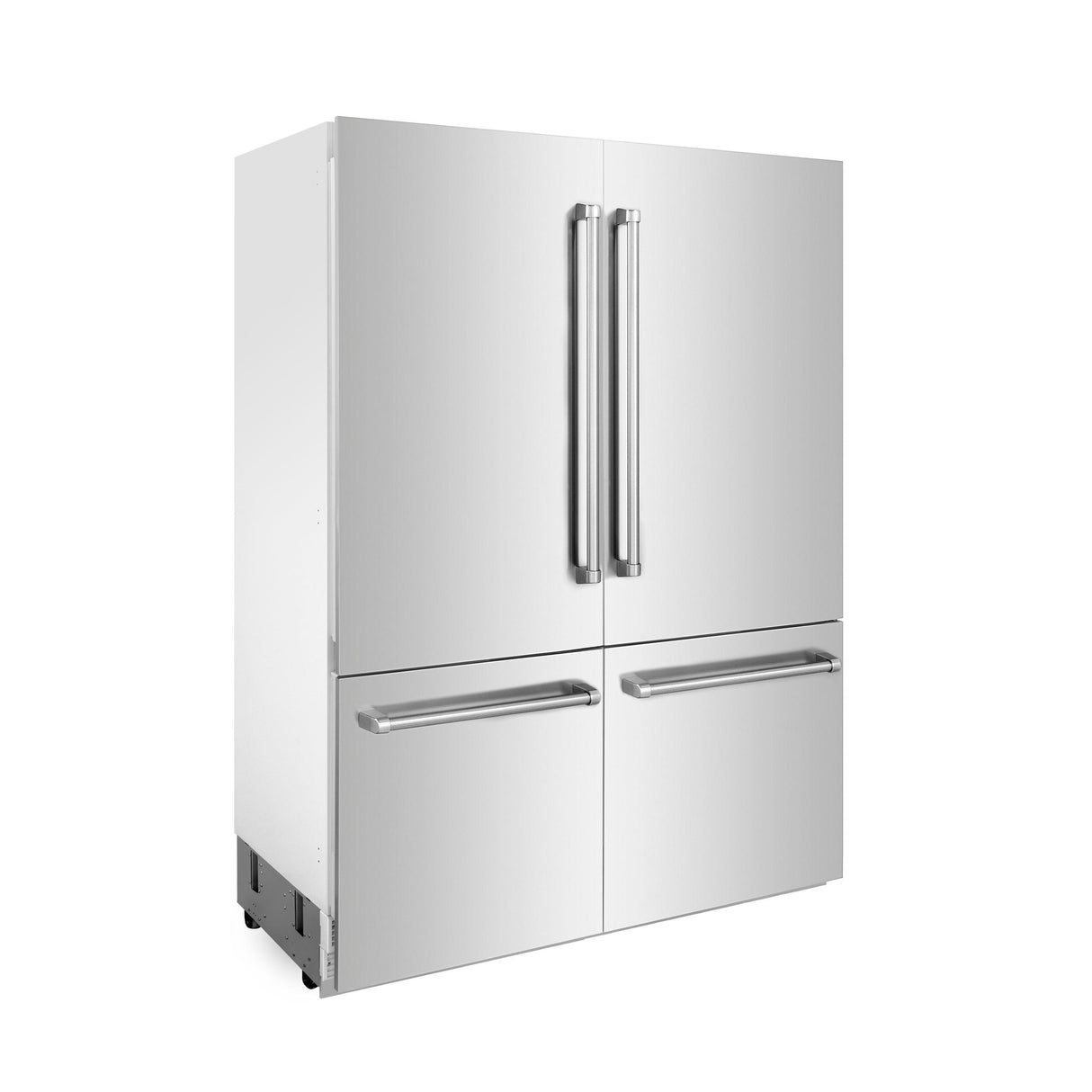 ZLINE 60 in. 32.2 cu. ft. Built-In 4-Door French Door Refrigerator with Internal Water and Ice Dispenser in Stainless Steel (RBIV-304-60) - (RBIV30460)