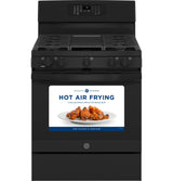 GE(R) 30" Free-Standing Gas Convection Range with No Preheat Air Fry - (JGB735DPBB)