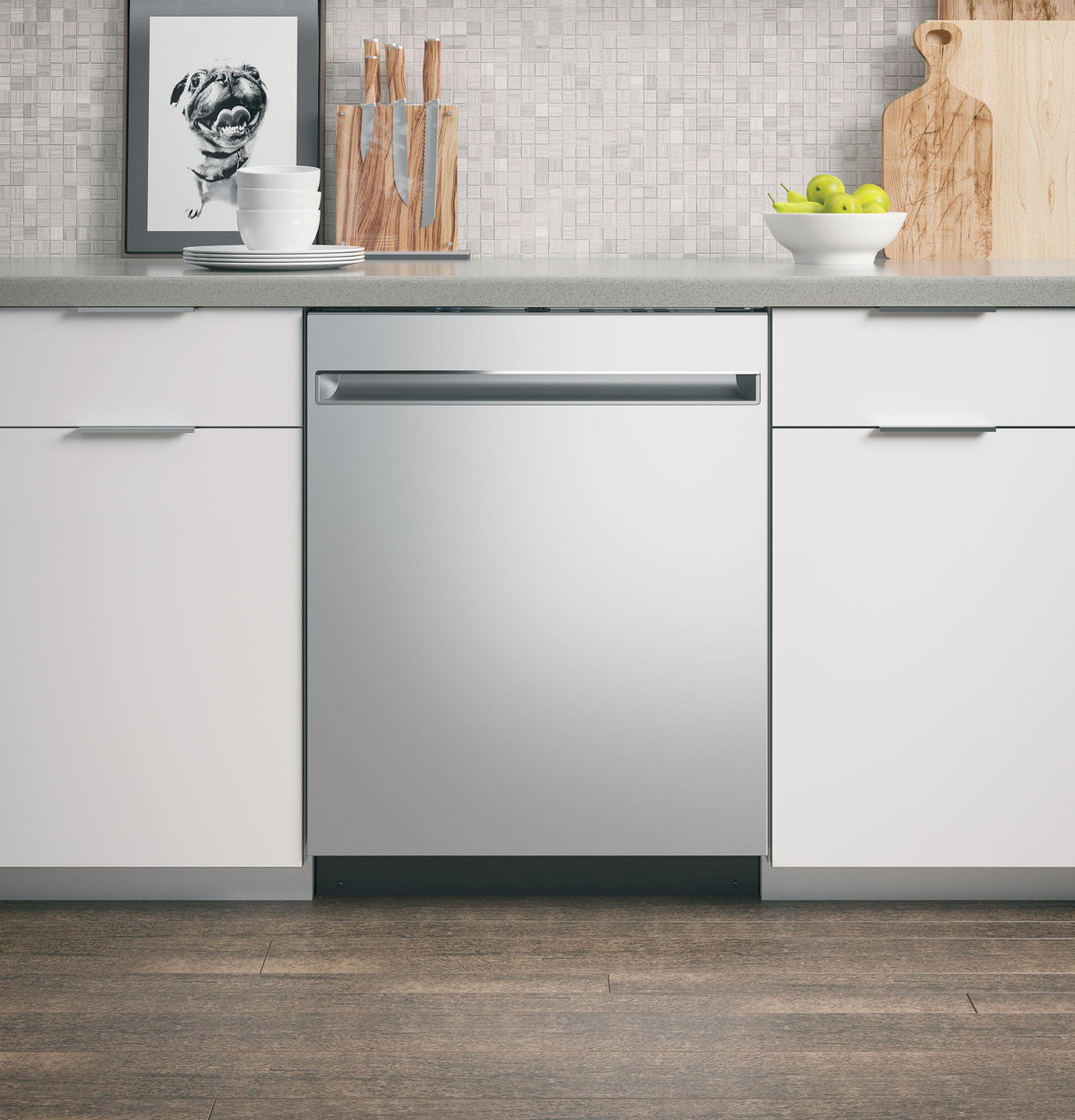 GE(R) ENERGY STAR(R) ADA Compliant Stainless Steel Interior Dishwasher with Sanitize Cycle - (GDT225SSLSS)