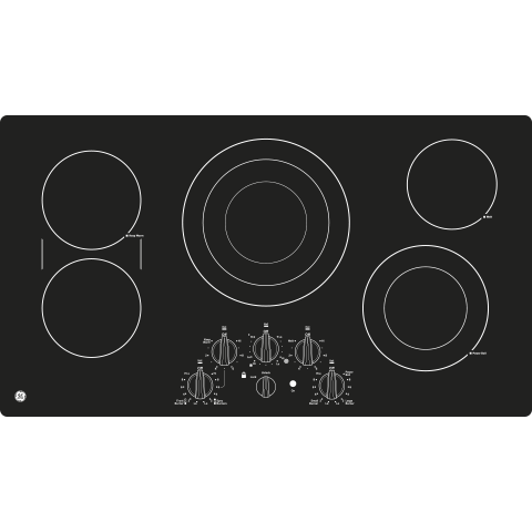 GE Profile(TM) 36" Built-In Knob Control Cooktop - (PP7036DJBB)