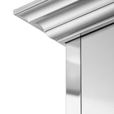 ZLINE Designer Series Wall Mount Range Hood in DuraSnow Stainless Steel with Mirror Accents (655MR) - (655MR30)