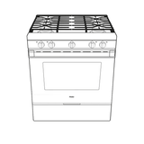 30" Smart Slide-In Gas Range with Convection - (QGSS740RNSS)