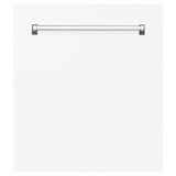 ZLINE 24" Tallac Series 3rd Rack Dishwasher with Traditional Handle, 51dBa (DWV-24) [Color: White Matte] - (DWVWM24)