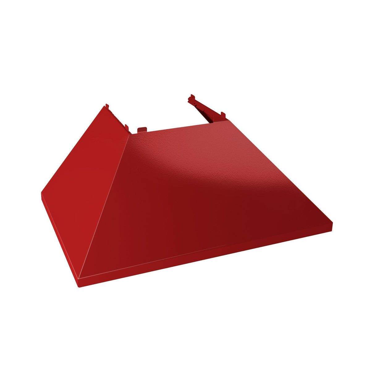 ZLINE Ducted DuraSnow Stainless Steel Range Hood with Red Gloss Shell (8654RG) - (8654RG30)