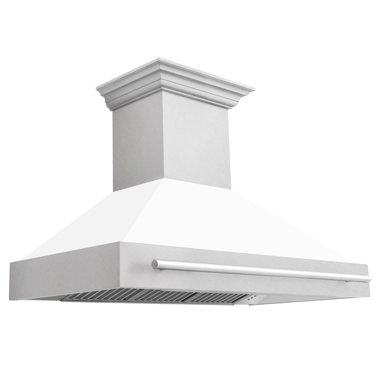 ZLINE 48 in. DuraSnow Stainless Steel Range Hood with Colored Shell Options (8654SNX-48) [Color: White Matte] - (8654SNXWM48)