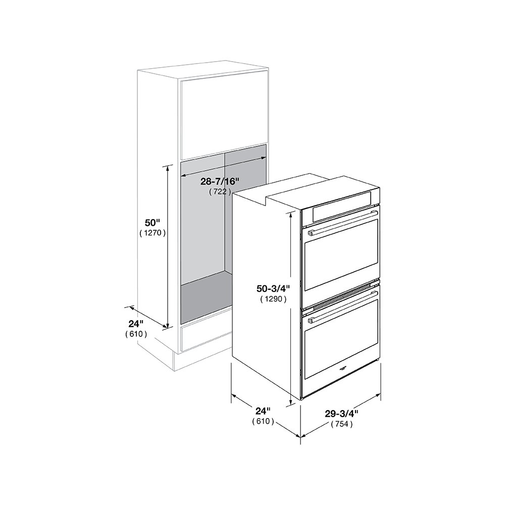 30" TOUCH CONTROL DOUBLE OVEN - (F7DP30W1)