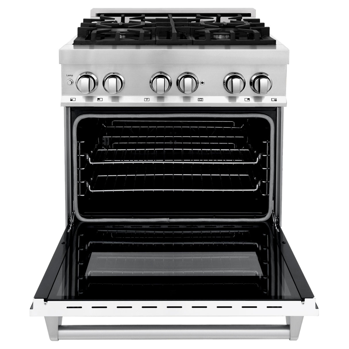 ZLINE 30 in. Dual Fuel Range with Gas Stove and Electric Oven in Stainless Steel (RA30) [Color: White Matte] - (RAWM30)