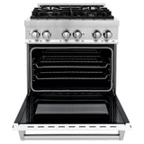 ZLINE 30 in. Dual Fuel Range with Gas Stove and Electric Oven in Stainless Steel (RA30) [Color: White Matte] - (RAWM30)