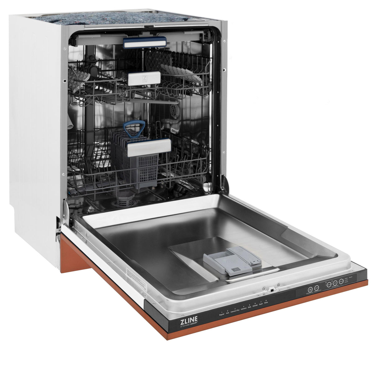 ZLINE 24" Tallac Series 3rd Rack Dishwasher with Traditional Handle, 51dBa (DWV-24) [Color: Copper] - (DWVC24)