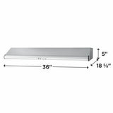 Frigidaire 36" Overhead Range Hood - (FHWC3640MS)