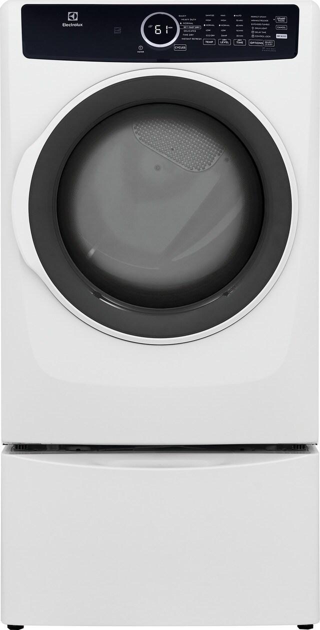 Electrolux Front Load Perfect Steam(TM) Electric Dryer with Instant Refresh - 8.0 Cu. Ft. - (ELFE7437AW)