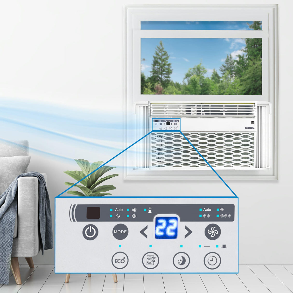 Danby 6,000 BTU Window AC in White - (DAC060EB6WDB)