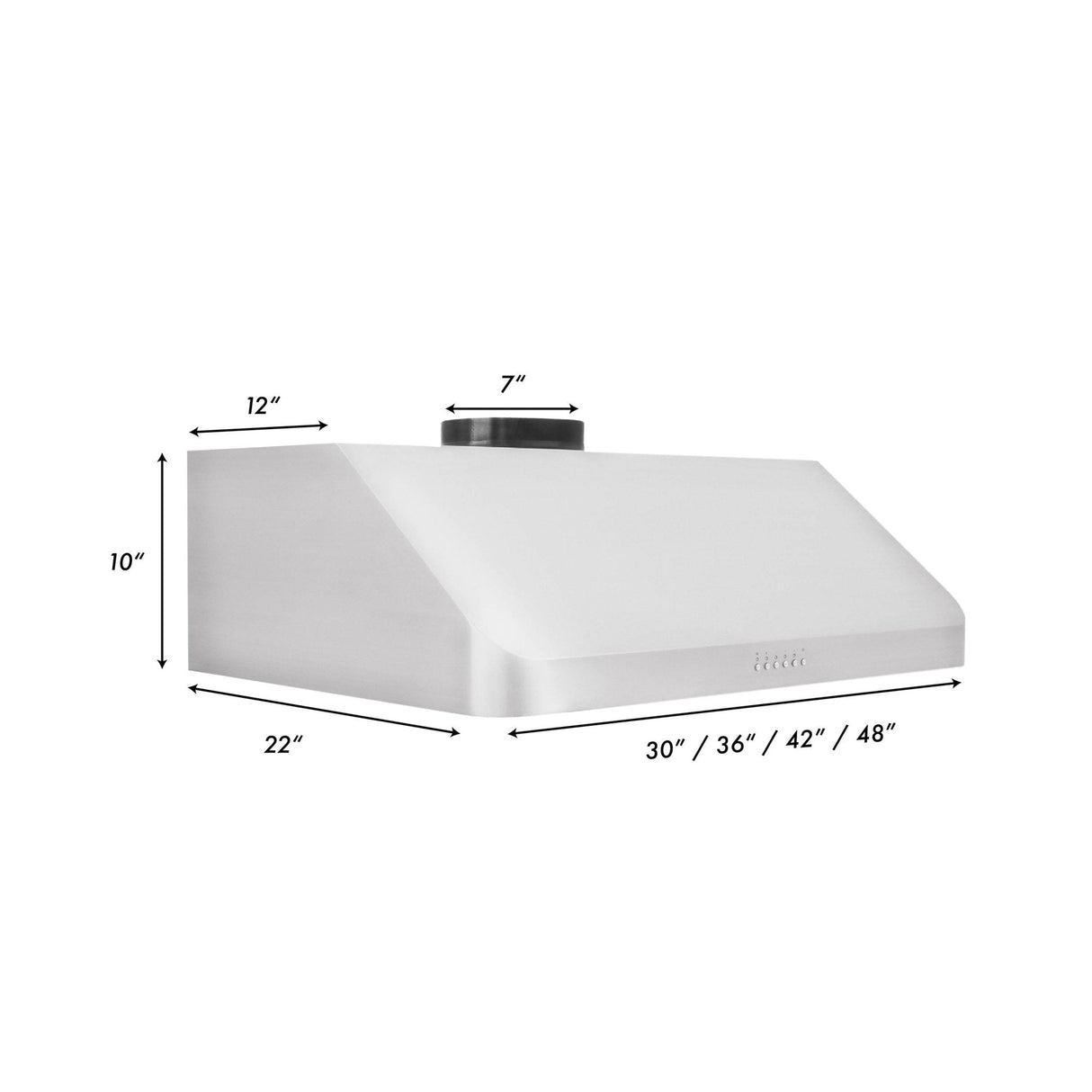 ZLINE Ducted Under Cabinet Range Hood in Stainless Steel (623) - (62336)