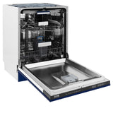 ZLINE 24" Tallac Series 3rd Rack Dishwasher with Traditional Handle, 51dBa (DWV-24) [Color: Blue Gloss] - (DWVBG24)