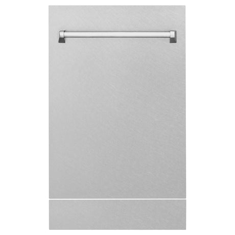 ZLINE 18" Tallac Series 3rd Rack Top Control Dishwasher with Traditional Handle, 51dBa [Color: DuraSnow Stainless Steel] - (DWVSN18)