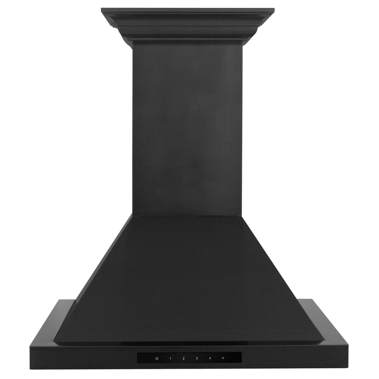 ZLINE Ducted Vent Wall Mount Range Hood in Black Stainless Steel with Built-in ZLINE CrownSound Bluetooth Speakers (BSKBNCRN-BT) - (BSKBNCRNBT24)