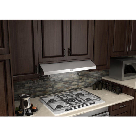 ZLINE 30 inch 280 CFM Ducted Under Cabinet Range Hood in Stainless Steel - Hardwired Power (615-30) - (61530)