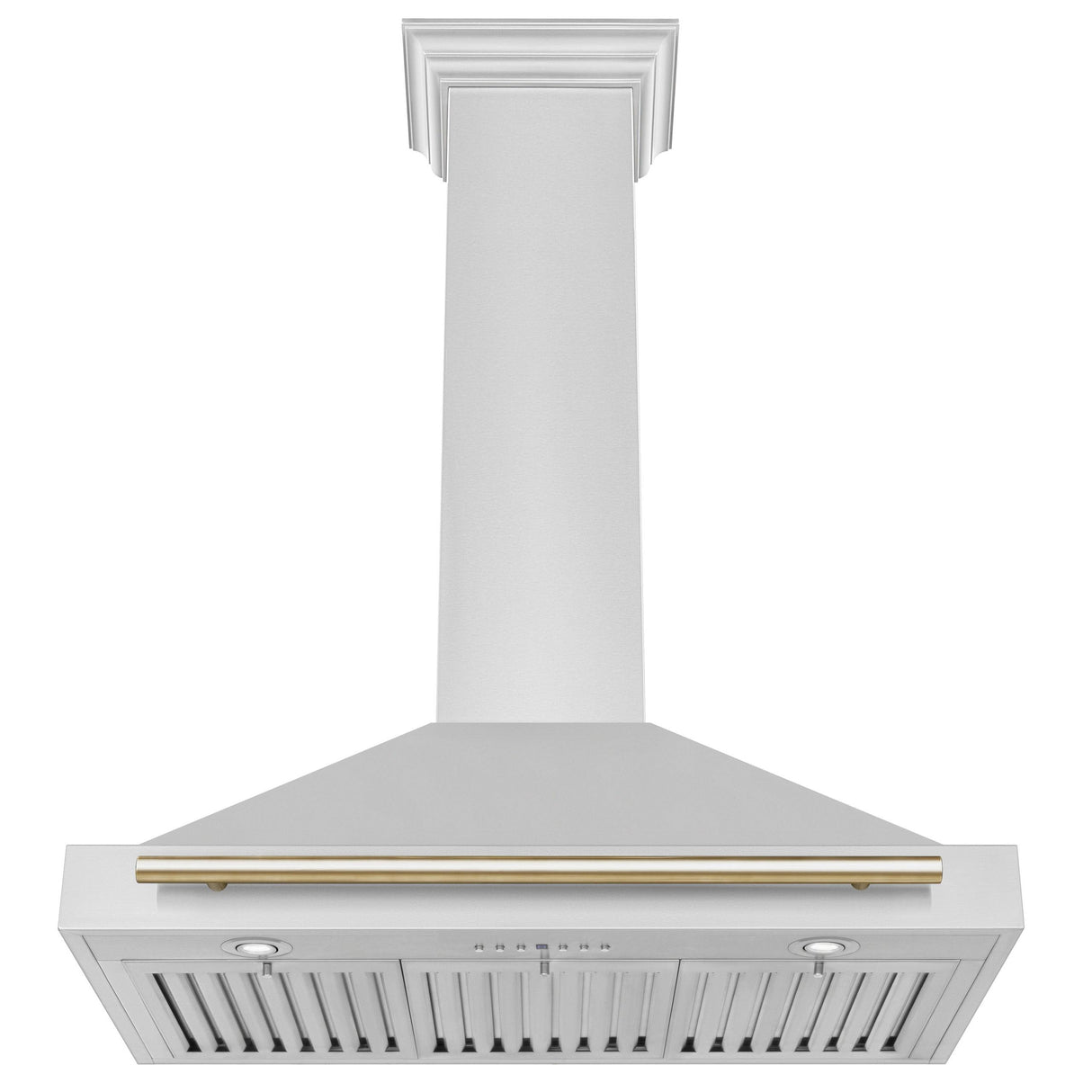 ZLINE 36 in. Autograph Edition Convertible Stainless Steel Range Hood with Stainless Steel Shell [Color: Gold Accents] - (KB4STZ36G)