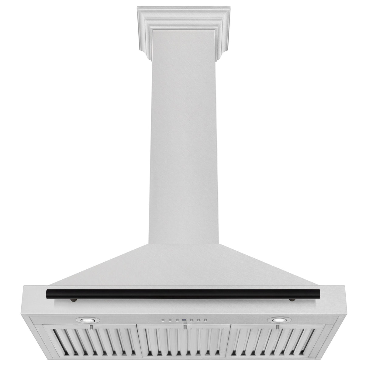 ZLINE 36 in. Autograph Edition Convertible Fingerprint Resistant DuraSnow' Stainless Steel Range Hood [Color: Matte Black Accents] - (KB4SNZ36MB)