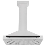 ZLINE 36 in. Autograph Edition Convertible Fingerprint Resistant DuraSnow' Stainless Steel Range Hood [Color: Matte Black Accents] - (KB4SNZ36MB)