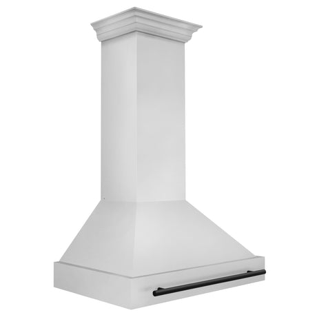 36 in. ZLINE Autograph Edition Stainless Steel Range Hood with Stainless Steel Shell and Handle (8654STZ-36) [Color: Matte Black] - (8654STZ36MB)