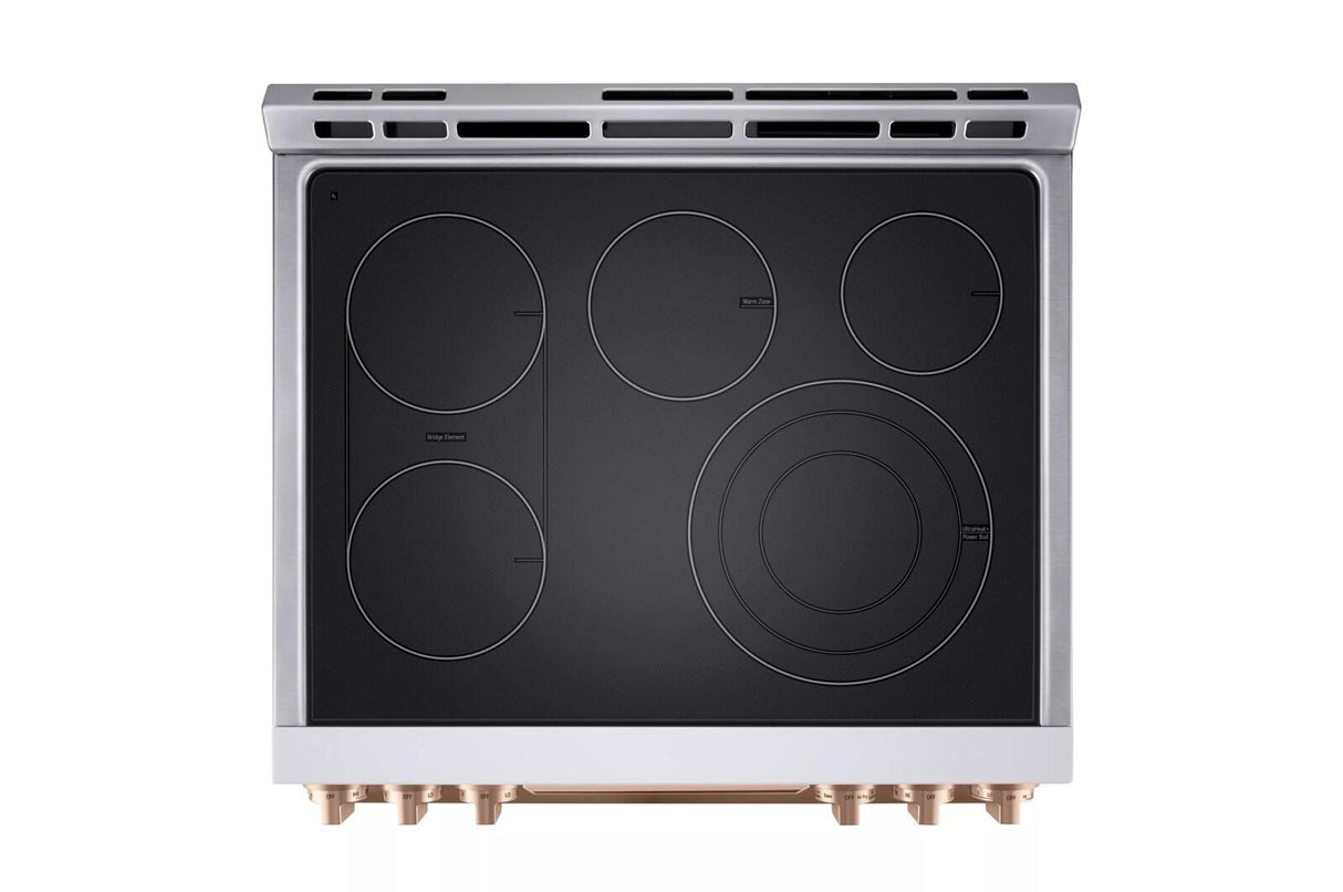 LG STUDIO 6.3 cu. ft. InstaView(R) Electric Slide-in Range with ProBake Convection(R) and Air Fry - (LSES6338N)