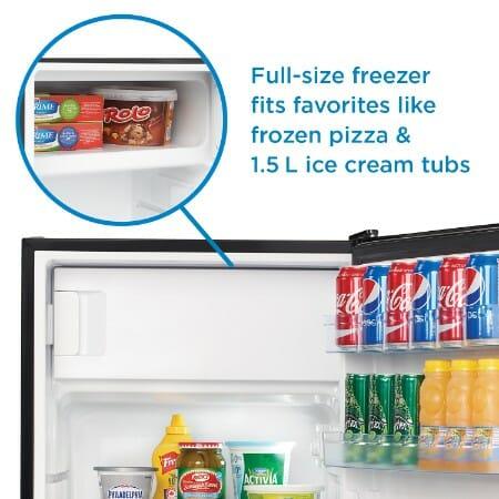 Danby 4.5 cu. ft. Compact Fridge with True Freezer in Stainless Steel - (DCR045B1BSLDB3)