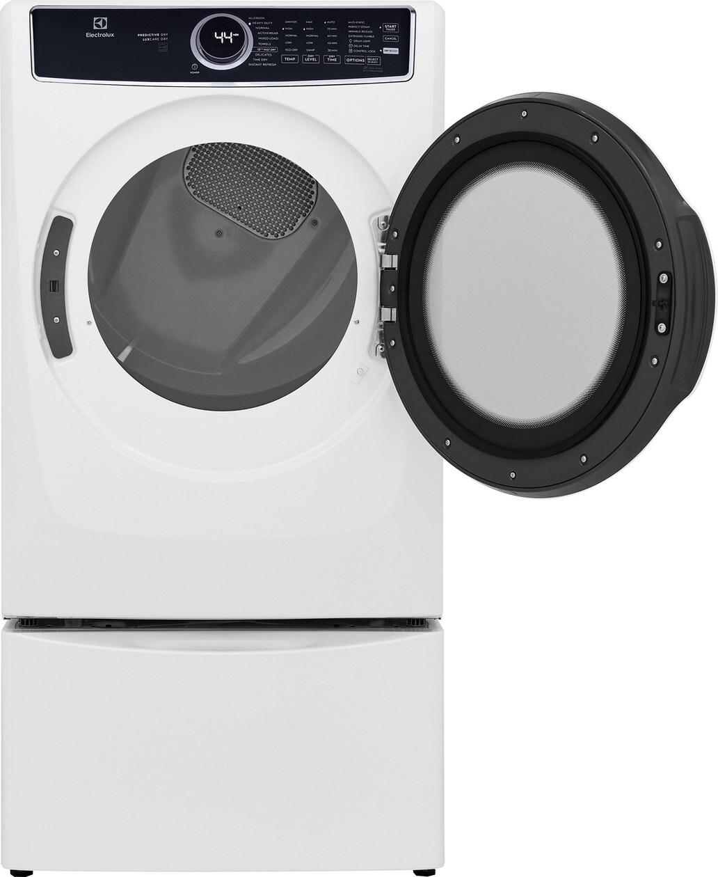 Electrolux Front Load Perfect Steam(TM) Electric Dryer with Predictive Dry(TM) and Instant Refresh - 8.0 Cu. Ft. - (ELFE7537AW)