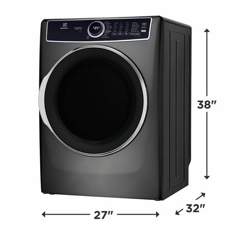 Electrolux Front Load Perfect Steam(TM) Electric Dryer with Balanced Dry(TM) and Instant Refresh - 8.0 Cu. Ft. - (ELFE7637AT)