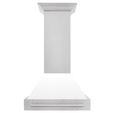 ZLINE 30 in. DuraSnow Stainless Steel Range Hood with Color Shell Options (8654SNX-30) [Color: White Matte] - (8654SNXWM30)