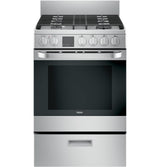 24" 2.9 Cu. Ft. Gas Free-Standing Range with Convection and Modular Backguard - (QGAS740RMSS)