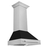 ZLINE 30 in. DuraSnow Stainless Steel Range Hood with Color Shell Options (8654SNX-30) [Color: Blue Gloss] - (8654SNXBG30)