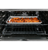 Caf(eback)(TM) 30" Smart Slide-In, Front-Control, Induction and Convection Double-Oven Range - (CHS950P2MS1)