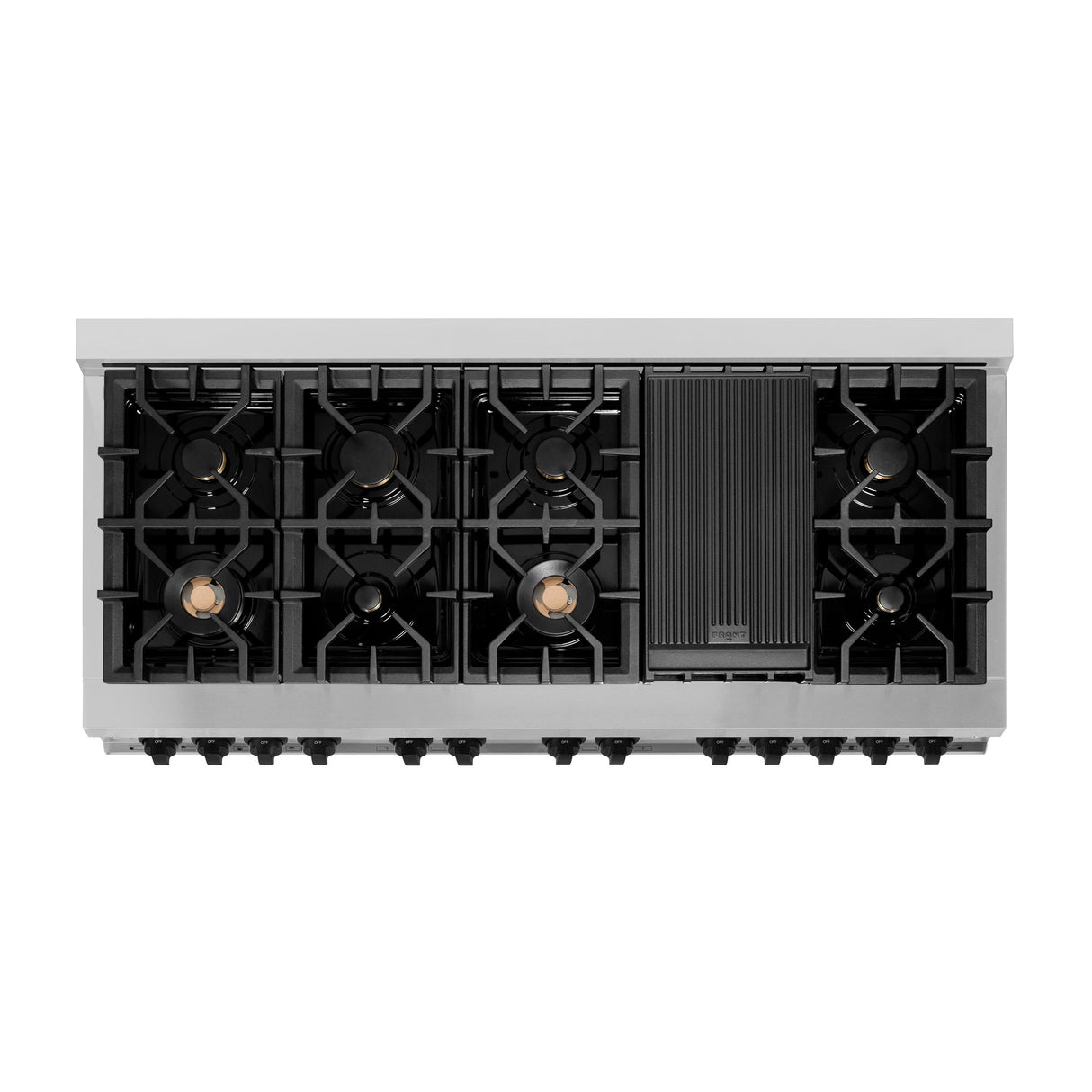 ZLINE Autograph Edition 60" 7.4 cu. ft. Dual Fuel Range with Gas Stove and Electric Oven in Stainless Steel with Accents (RAZ-60) [Color: Matte Black] - (RAZ60MB)