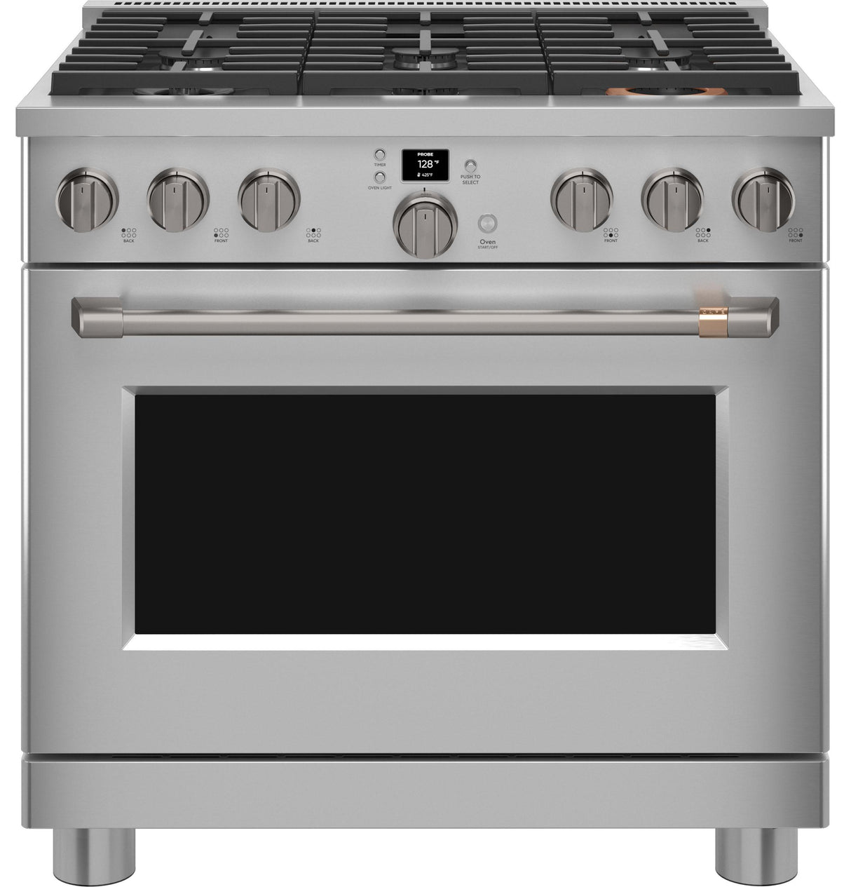 Caf(eback)(TM) 36" Smart All-Gas Commercial-Style Range with 6 Burners (Natural Gas) - (CGY366P2TS1)