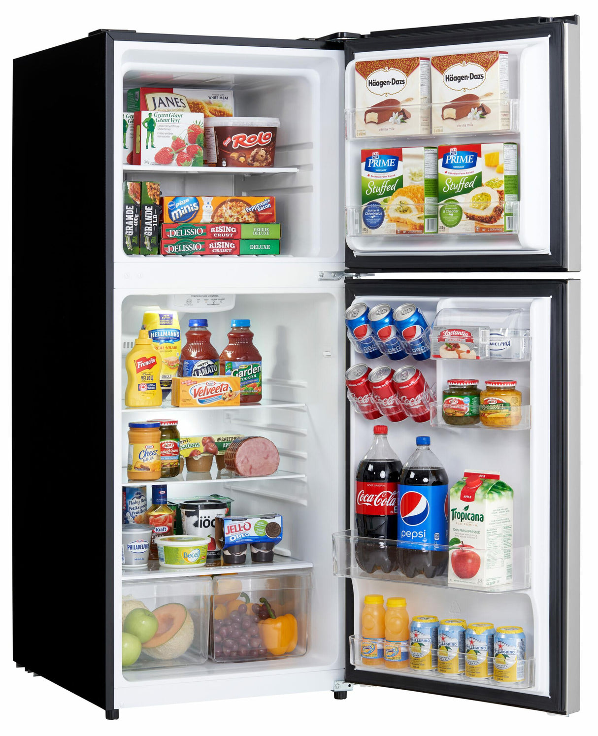 Danby 10.1 cu. ft. Top Mount Apartment Size Fridge in Stainless Steel - (DFF101B1BSLDB)